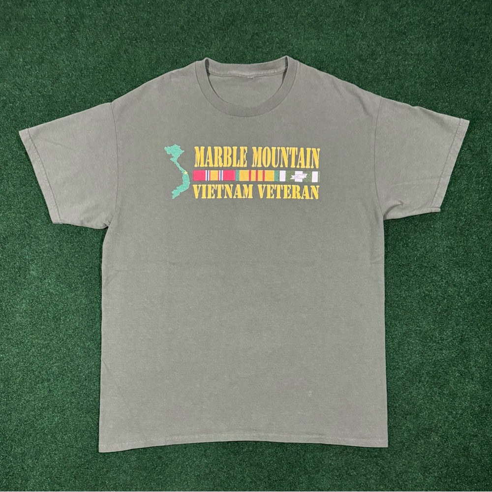 Vintage Y2K Marble Mountain Vietnam Veteran T-Shirt